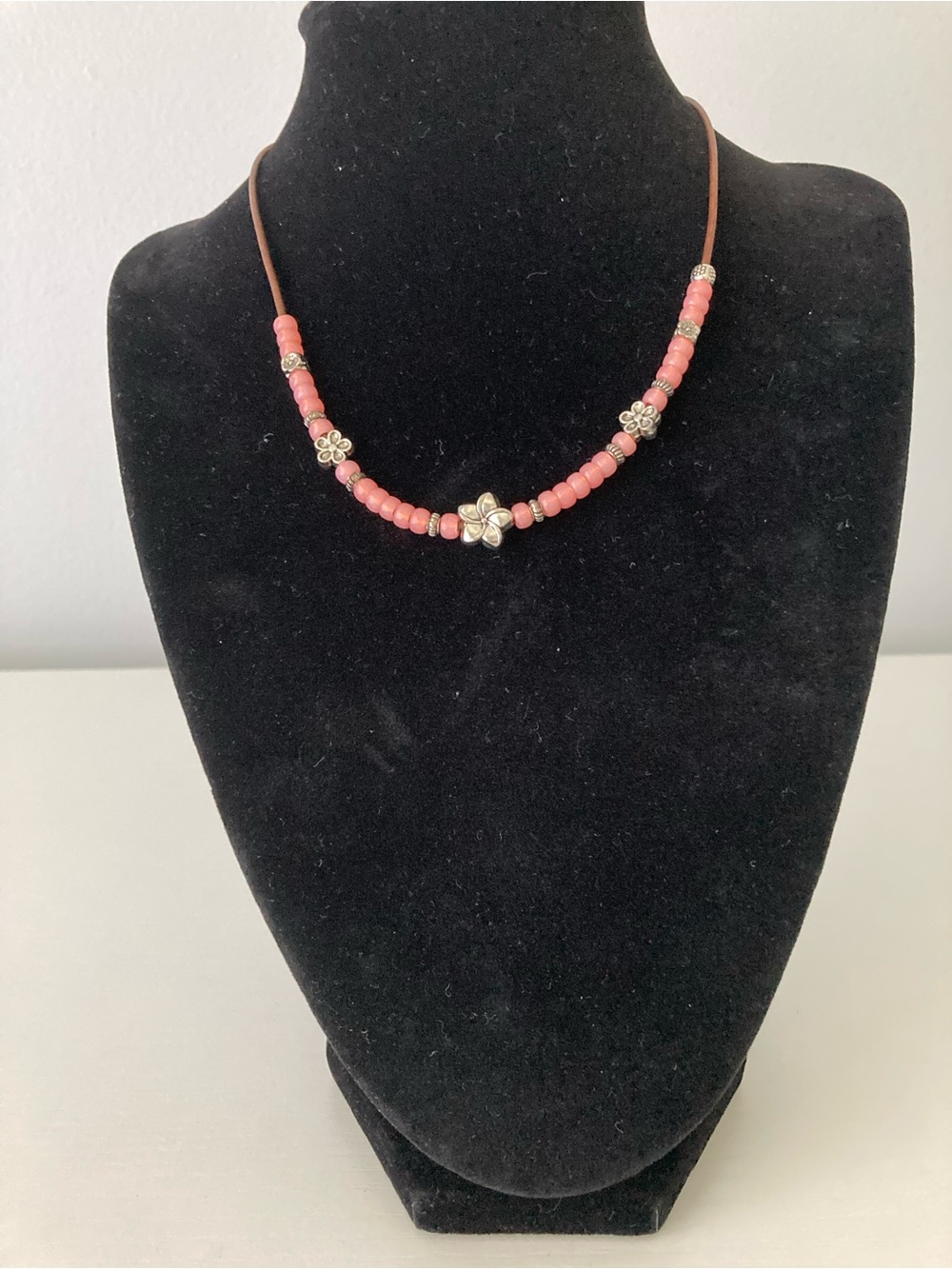 Leather necklace